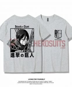 OneHeroSuits Attack On Titan Creative Print Anime T-shirt Eren/Mikasa/Armin