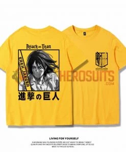 OneHeroSuits Attack On Titan Creative Print Anime T-shirt Eren/Mikasa/Armin
