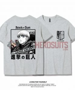 OneHeroSuits Attack On Titan Creative Print Anime T-shirt Eren/Mikasa/Armin