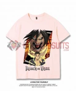 OneHeroSuits Attack On Titan Creative Print Anime T-shirt Eren/Levi