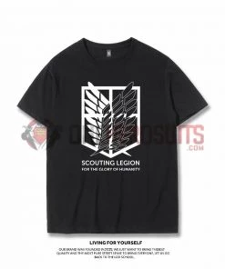 OneHeroSuits Attack On Titan Creative Print Anime Wings Of Liberty T-shirt