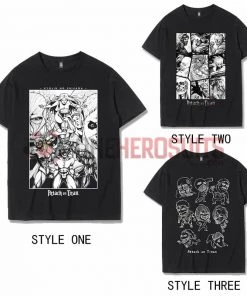 OneHeroSuits Attack On Titan Creative Print Anime The Nine Titan T-shirt