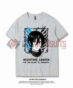 OneHeroSuits Attack On Titan Creative Print Anime T-shirt Eren/Levi/Mikasa