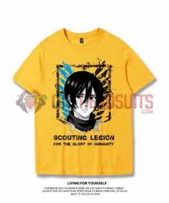 OneHeroSuits Attack On Titan Creative Print Anime T-shirt Eren/Levi/Mikasa