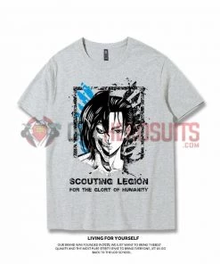 OneHeroSuits Attack On Titan Creative Print Anime T-shirt Eren/Levi/Mikasa