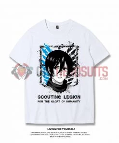 OneHeroSuits Attack On Titan Creative Print Anime T-shirt Eren/Levi/Mikasa