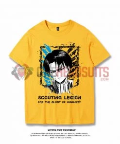 OneHeroSuits Attack On Titan Creative Print Anime T-shirt Eren/Levi/Mikasa