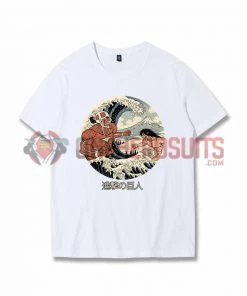 OneHeroSuits Attack On Titan Creative Print Anime Ukiyoe T-shirt