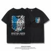 OneHeroSuits Attack On Titan Creative Print Anime Scout Legion Wings Of Liberty T-shirt