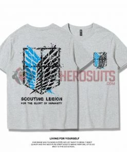 OneHeroSuits Attack On Titan Creative Print Anime Scout Legion Wings Of Liberty T-shirt
