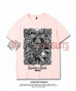 OneHeroSuits Attack On Titan Creative Print Anime Eren Nine Titan T-shirt