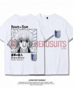OneHeroSuits Attack On Titan Creative Print Anime T-shirt Eren/Armin/Levi/Mikasa