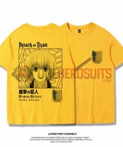 OneHeroSuits Attack On Titan Creative Print Anime T-shirt Eren/Armin/Levi/Mikasa