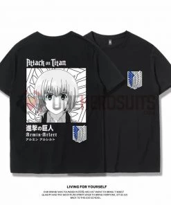 OneHeroSuits Attack On Titan Creative Print Anime T-shirt Eren/Armin/Levi/Mikasa