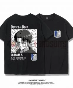 OneHeroSuits Attack On Titan Creative Print Anime T-shirt Eren/Armin/Levi/Mikasa