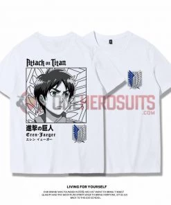OneHeroSuits Attack On Titan Creative Print Anime T-shirt Eren/Armin/Levi/Mikasa