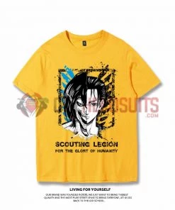 OneHeroSuits Attack On Titan Creative Print Anime T-shirt Eren/Wings Of Liberty