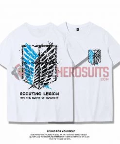 OneHeroSuits Attack On Titan Creative Print Anime T-shirt Eren/Wings Of Liberty