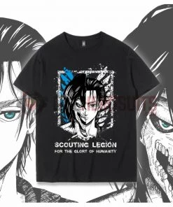 OneHeroSuits Attack On Titan Creative Print Anime T-shirt Eren/Wings Of Liberty