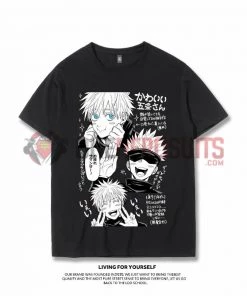 OneHeroSuits Jujutsu Kaisen Creative Print Anime T-shirt Gojo Satoru/Geto Suguru