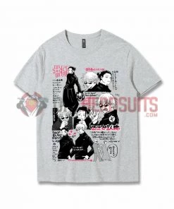 OneHeroSuits Jujutsu Kaisen Creative Print Anime Gojo Satoru And Geto Suguru Joint T-shirt