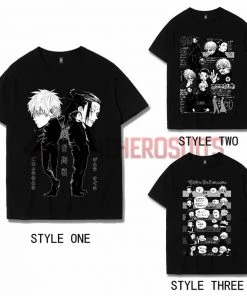 OneHeroSuits Jujutsu Kaisen Creative Print Anime Gojo Satoru And Geto Suguru Joint T-shirt
