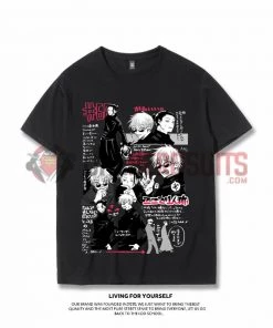 OneHeroSuits Jujutsu Kaisen Creative Print Anime Gojo Satoru And Geto Suguru Joint T-shirt