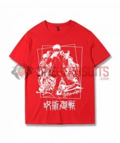 OneHeroSuits Jujutsu Kaisen Creative Print Anime Gojo Satoru Cotton T-shirt
