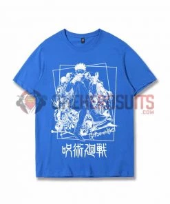 OneHeroSuits Jujutsu Kaisen Creative Print Anime Gojo Satoru Cotton T-shirt