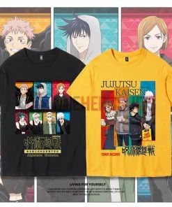 OneHeroSuits Jujutsu Kaisen Creative Print Anime Joint T-shirt Fushiguro Megumi/Inumaki Toge