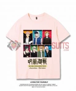 OneHeroSuits Jujutsu Kaisen Creative Print Anime Joint T-shirt Fushiguro Megumi/Inumaki Toge