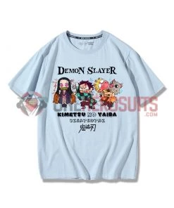OneHeroSuits Demon Slayer Creative Print Anime T-shirt Two Styles