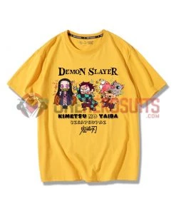OneHeroSuits Demon Slayer Creative Print Anime T-shirt Two Styles