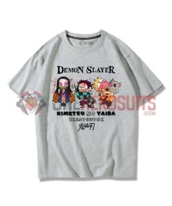 OneHeroSuits Demon Slayer Creative Print Anime T-shirt Two Styles