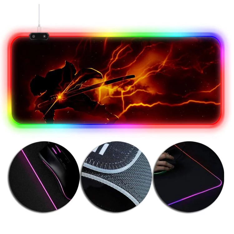 OneHeroSuits RGB Lighting Mouse Pad Zenitsu Agatsuma No Yaiba Breath Of Thunder Ver.1 2 OneHeroSuits RGB Lighting Mouse Pad Zenitsu Agatsuma No Yaiba Breath Of Thunder Ver.1