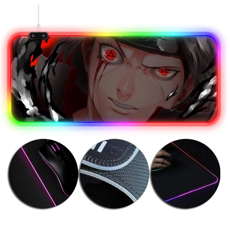 OneHeroSuits RGB Gaming Mouse Pad Naruto Itachi Uchiha Printing Extra Large 1 OneHeroSuits RGB Gaming Mouse Pad Naruto Itachi Uchiha Printing Extra Large