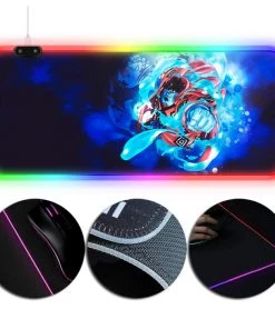 OneHeroSuits One Piece Jinbe Anime Printing RGB Gaming Mouse Pad Extra Large