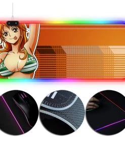 OneHeroSuits RGB Gaming Mouse Pad Extra Large Nami Anime One Piece Printing