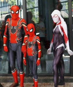 OneHeroSuits Zentai/Jumpsuit Halloween Iron Spider Man Suits For Adults And Kids