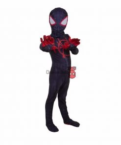 OneHeroSuits Zentai/Jumpsuit Kids Miles Morales Cosplay Suit Into The Spider Verse Spandex BodySuit