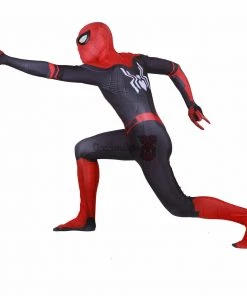OneHeroSuits Spider Man Spandex Suit Far From Home Black And Red Cosplay Bodysuit Zentai/Jumpsuit