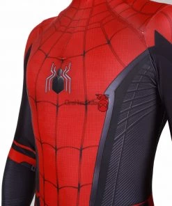 OneHeroSuits Spider Man Spandex Suit Far From Home Black And Red Cosplay Bodysuit Zentai/Jumpsuit