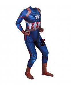 OneHeroSuits Kids/Adults Captain America 3D Printed Spandex Cosplay Bodysuit Entry-level Cosplay Bodysuit & Zentai