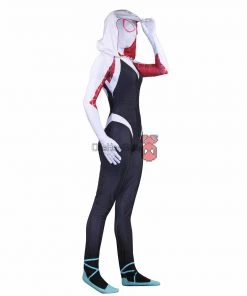 OneHeroSuits Gwen Stacy Spider Suit Into The Spider Verse Gwen Cosplay Bodysuit Zentai/Jumpsuit