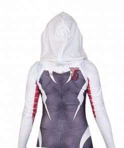 OneHeroSuits Gwen Stacy Spider Suit Into The Spider Verse Gwen Cosplay Bodysuit Zentai/Jumpsuit