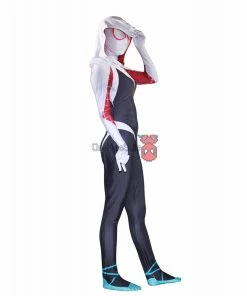 OneHeroSuits Gwen Stacy Spider Suit Into The Spider Verse Gwen Cosplay Bodysuit Zentai/Jumpsuit