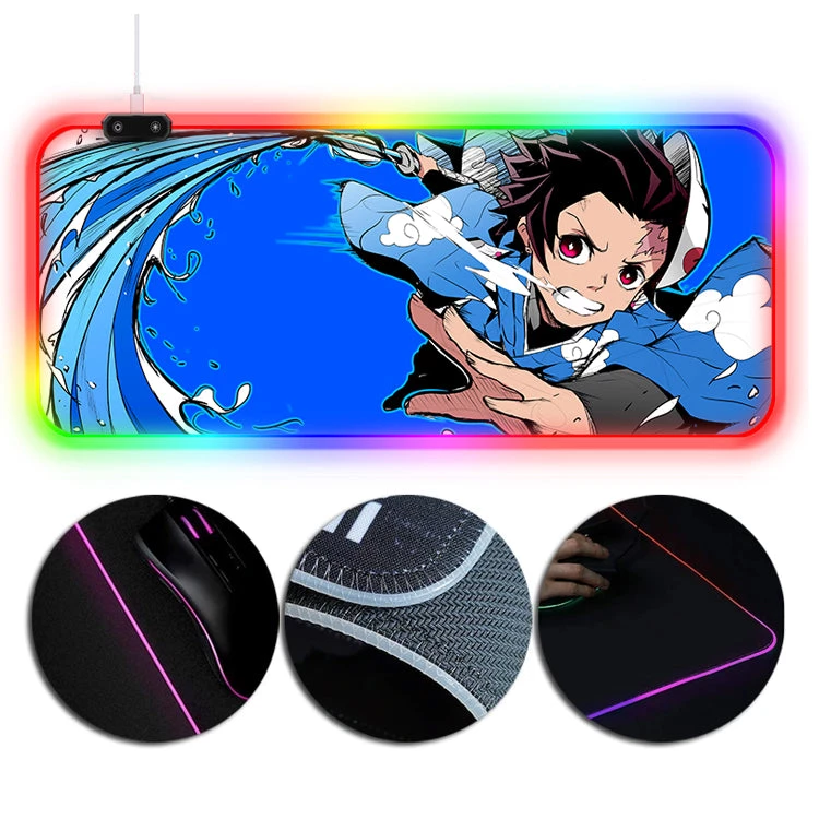 OneHeroSuits Demon Slayer Tanjiro Water Breathing Printed RGB Gaming Mouse Pad Extra Large 1 OneHeroSuits Demon Slayer Tanjiro Water Breathing Printed RGB Gaming Mouse Pad Extra Large