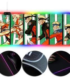 OneHeroSuits Naruto Mouse Pad Evolution Printed RGB Gaming Mouse Pad Extra Large