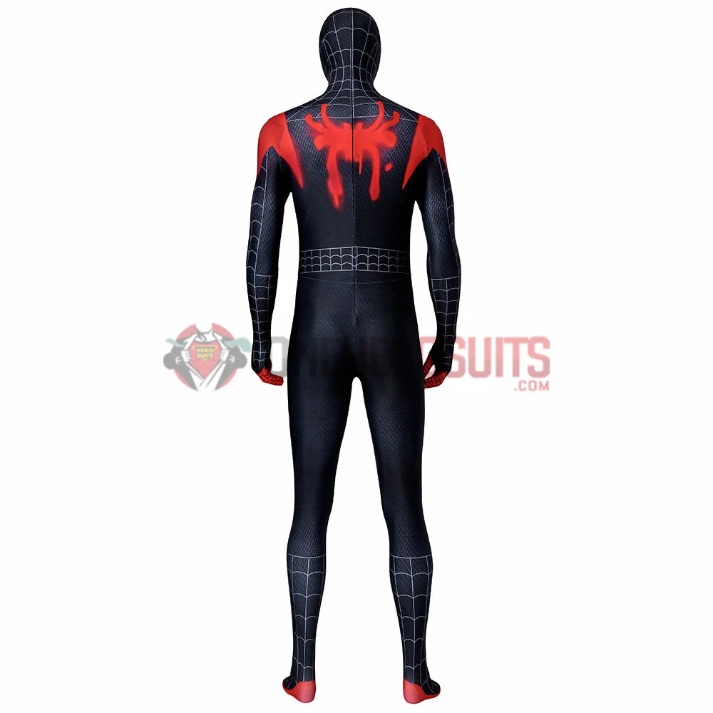 OneHeroSuits Zentai/Jumpsuit Spider-Man Into The Spider-Verse Miles Morales Cosplay Costume HD Printed Jumpsuits 5 OneHeroSuits Zentai/Jumpsuit Spider-Man Into The Spider-Verse Miles Morales Cosplay Costume HD Printed Jumpsuits