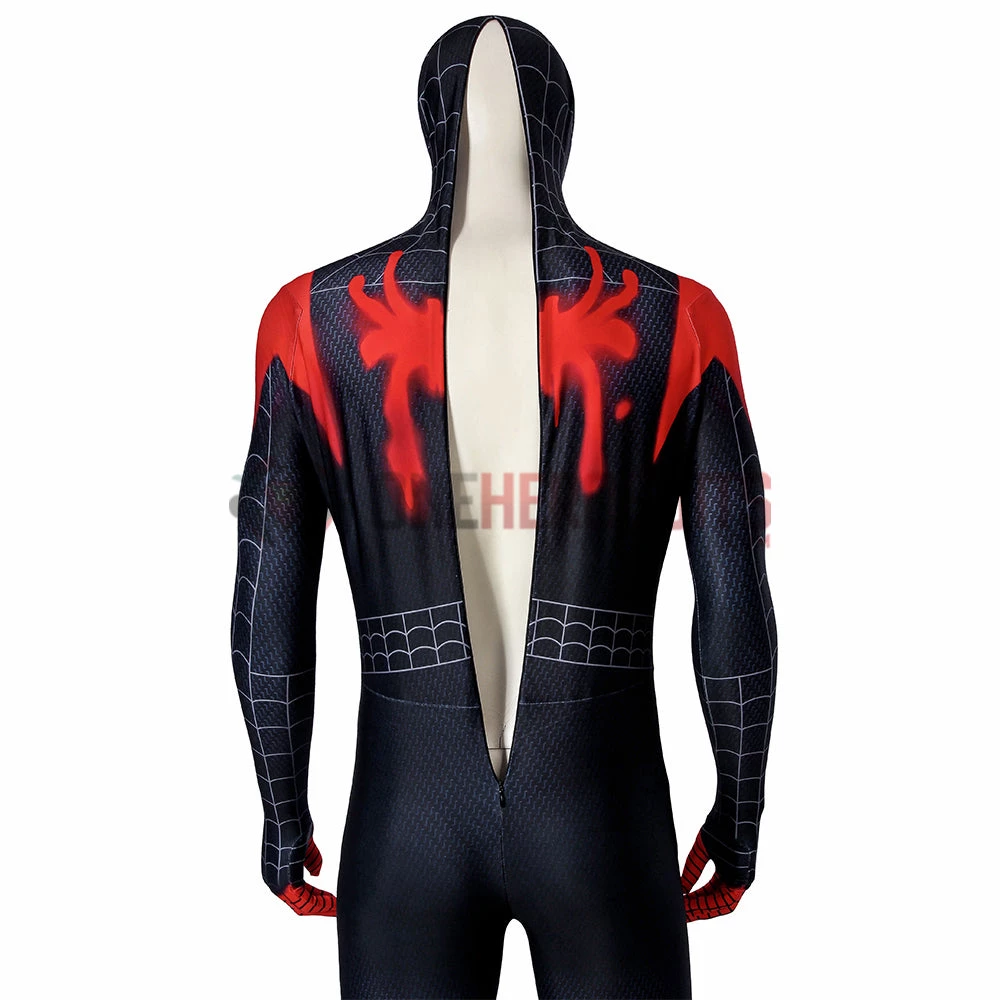 OneHeroSuits Zentai/Jumpsuit Spider-Man Into The Spider-Verse Miles Morales Cosplay Costume HD Printed Jumpsuits 12 OneHeroSuits Zentai/Jumpsuit Spider-Man Into The Spider-Verse Miles Morales Cosplay Costume HD Printed Jumpsuits